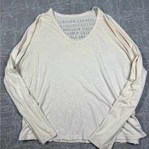 ALEXANDER YAMAGUCHI LONG SLEEVES Cotton Scoop Oversized T-SHIRT Size Small Boxy
